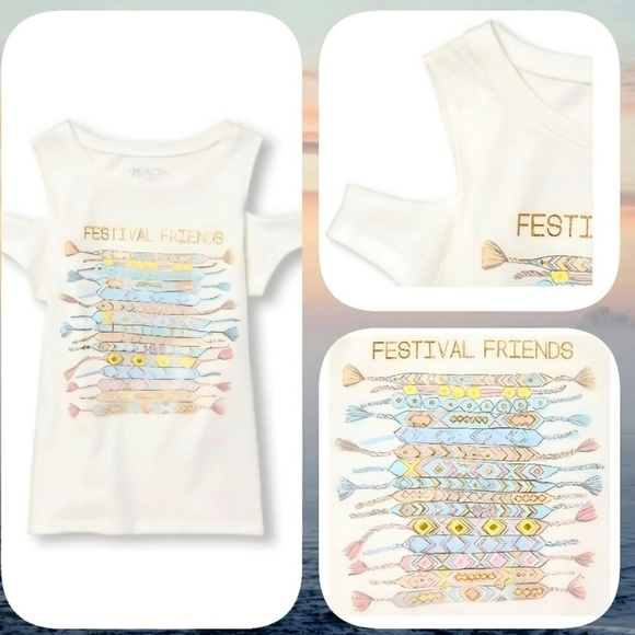 Girls Bundle Size 4 – Sequin Tops, Festival Tee & Pineapple Swimsuit NWT - Picture 3 of 10